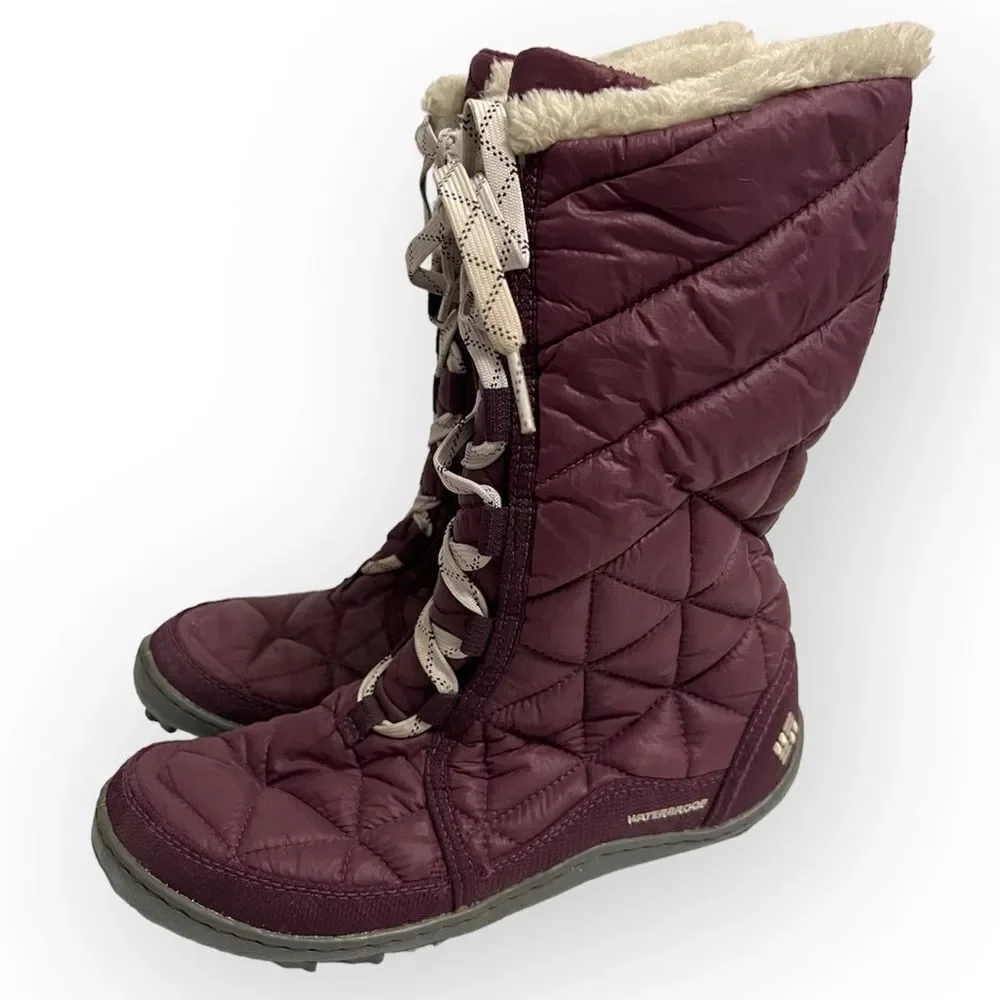 COLUMBIA POWDER SUMMIT II MID CALF WATERPROOF WINTER BOOTS #YL5386-562 SIZE 6